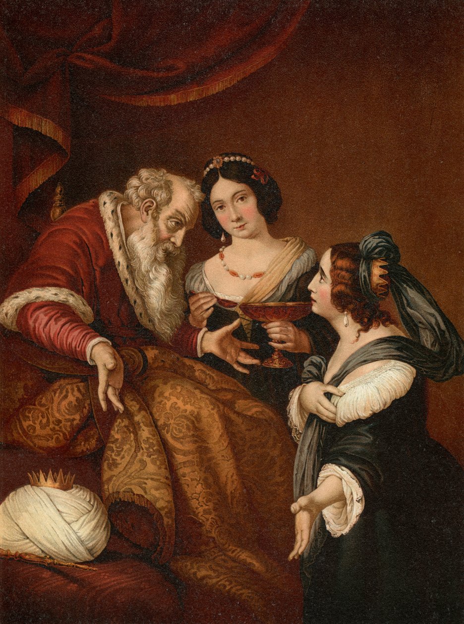 Eszter könyörög Ahasvérusnak irgalomért alkotó: Bernardo after Strozzi