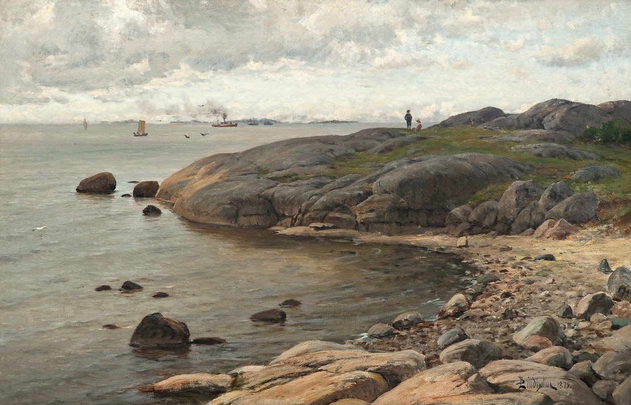 Tengerparti kilátás alkotó: Berndt Lindholm