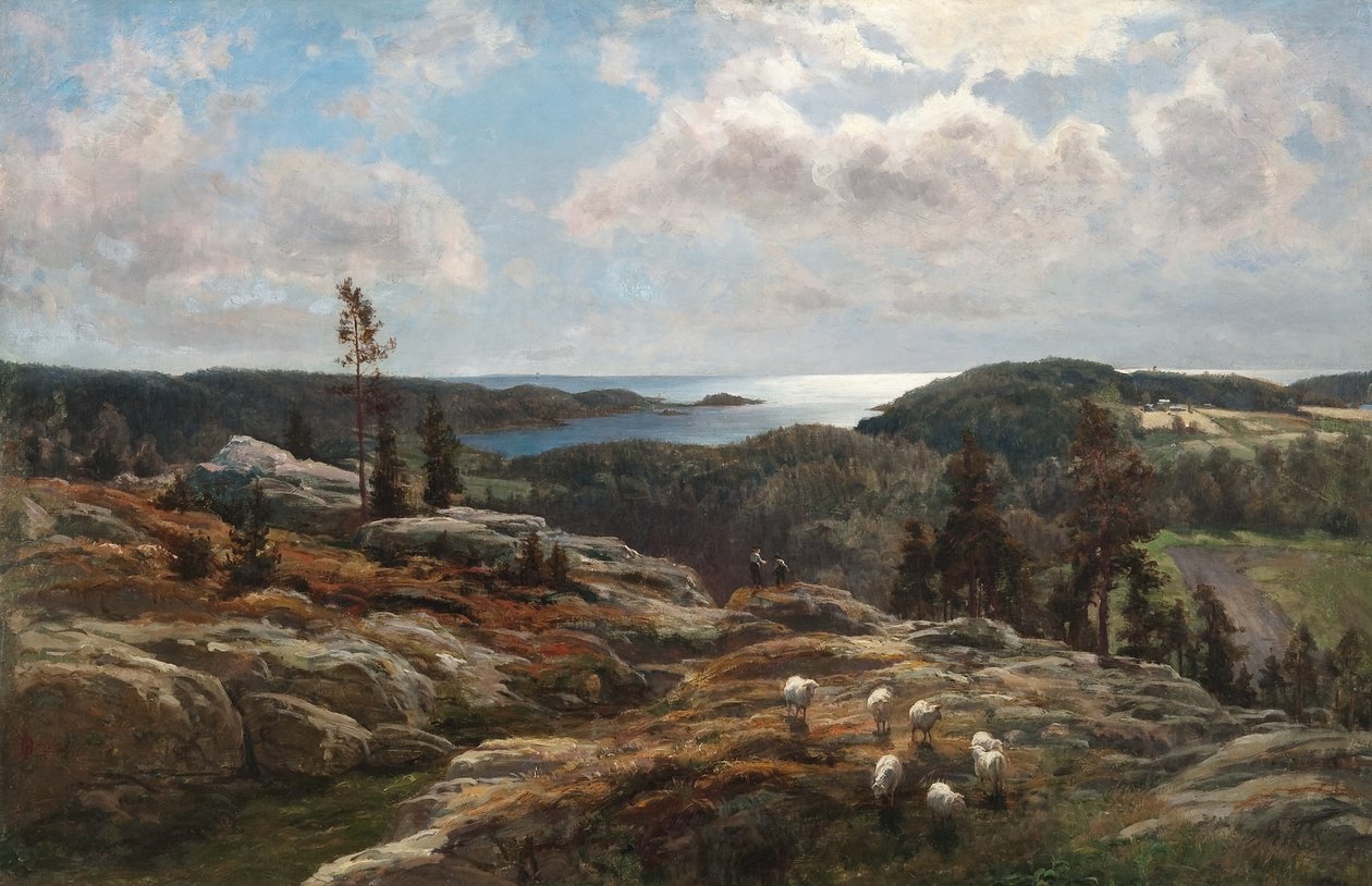 Kilátás a Ladogára alkotó: Berndt Lindholm