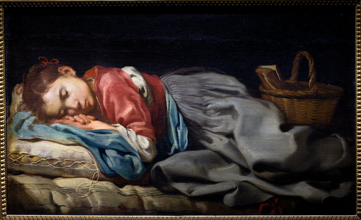 Alvó lány alkotó: Bernhard (fl.1624 87) Keil