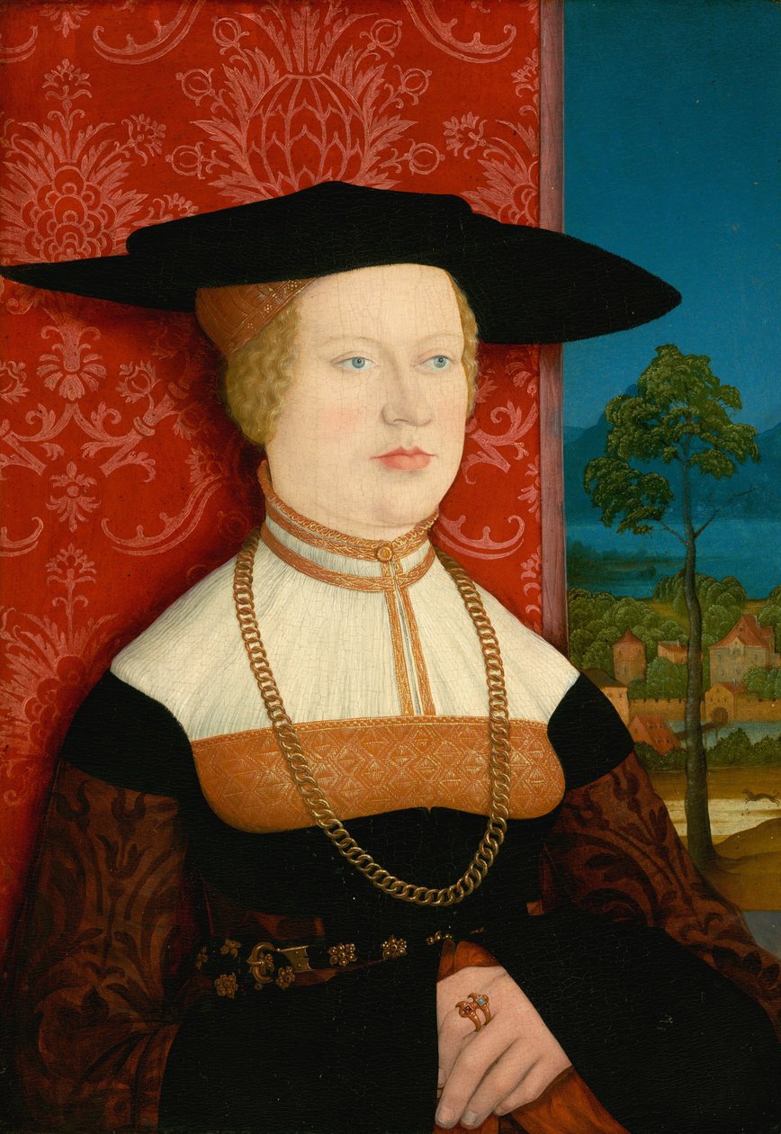 Margarethe Vöhlin, 1527. alkotó: Bernhard Strigel