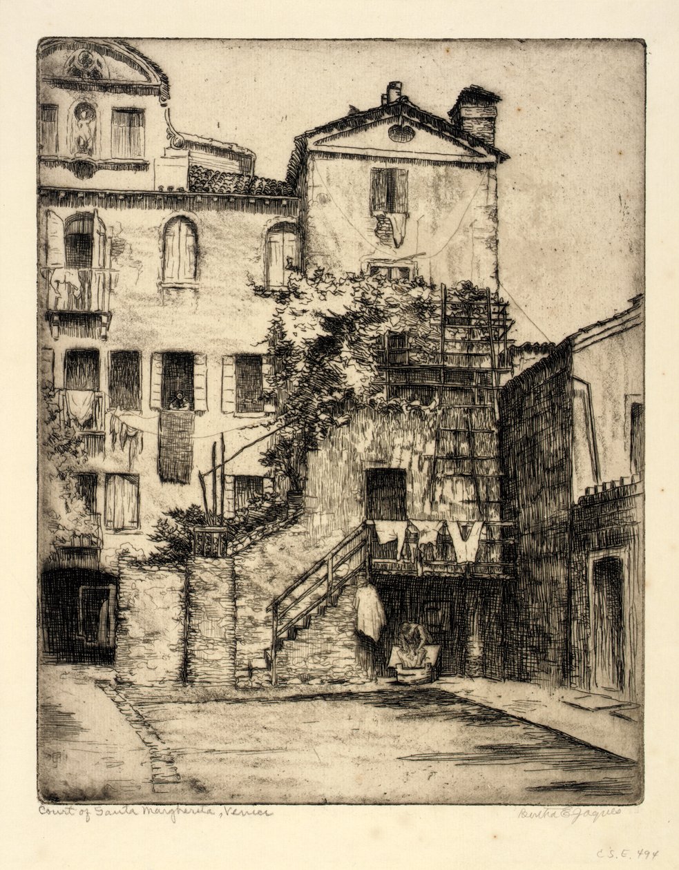Santa Margherita udvar, Velence alkotó: Bertha E. Jaques