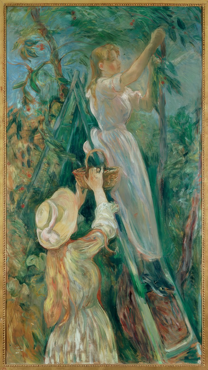 A cseresznyeszedők alkotó: Berthe Morisot