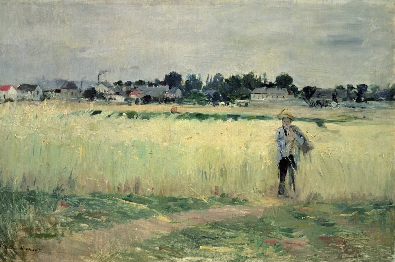 A gennevilliersi búzamezőn, 1875 alkotó: Berthe Morisot