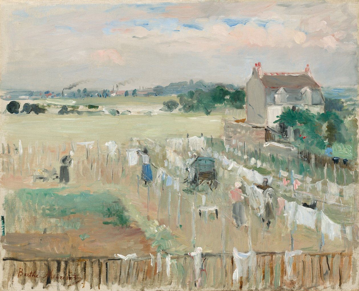 Mosógép Percher alkotó: Berthe Morisot