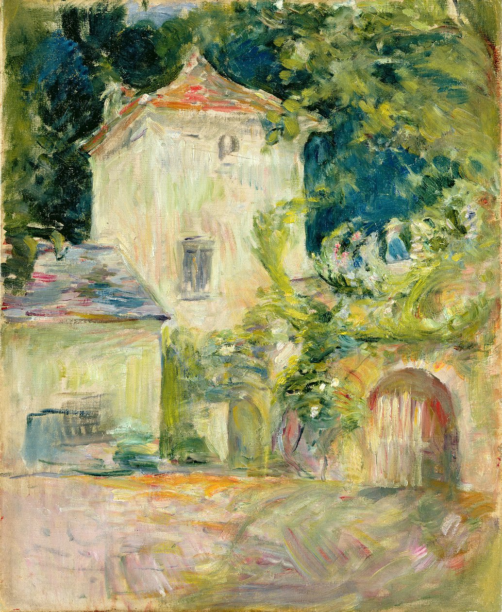 Pigeon Loft a Chateau du Mesnilben, Juziers, 1892 alkotó: Berthe Morisot