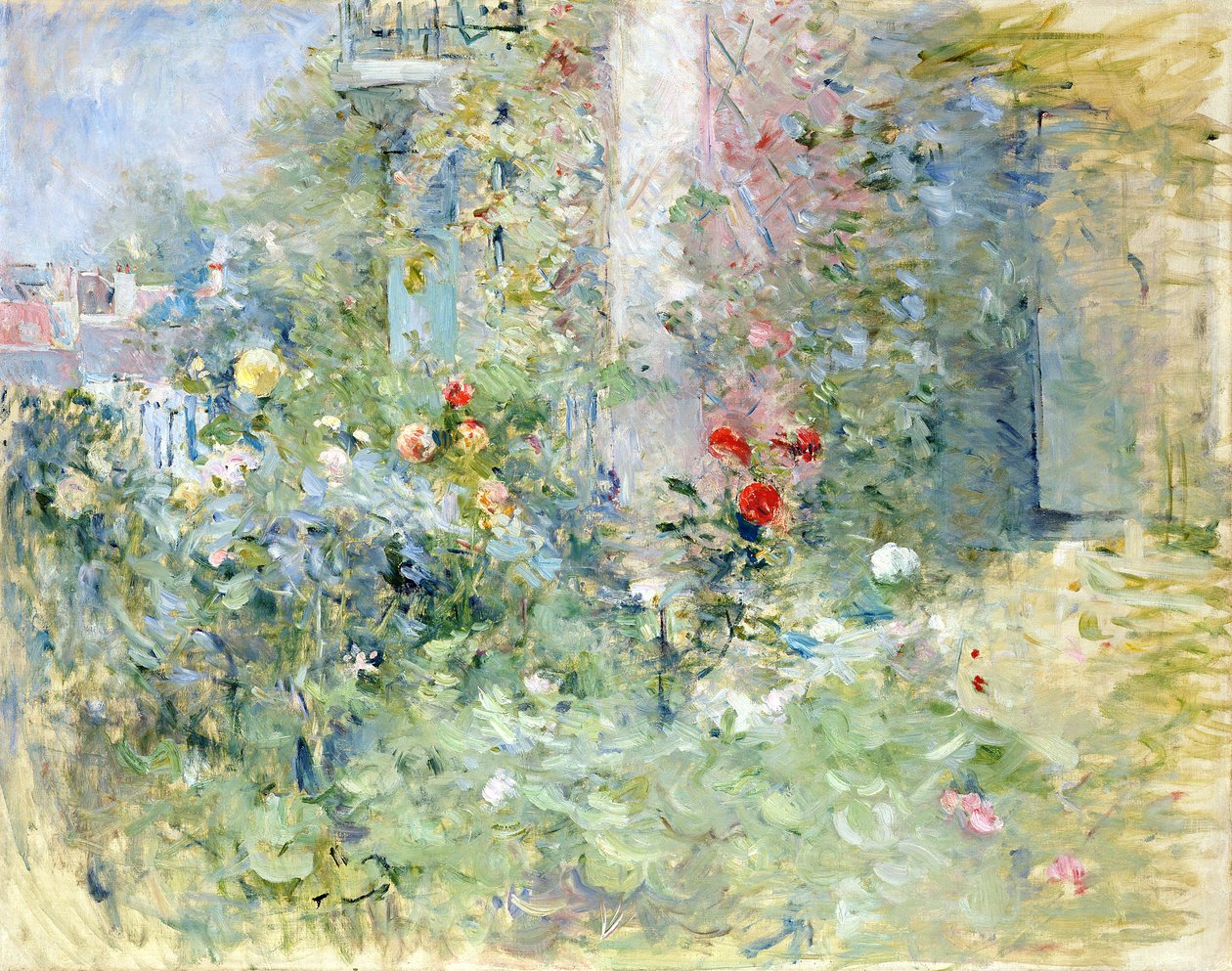 A bougivali kert, 1884 alkotó: Berthe Morisot