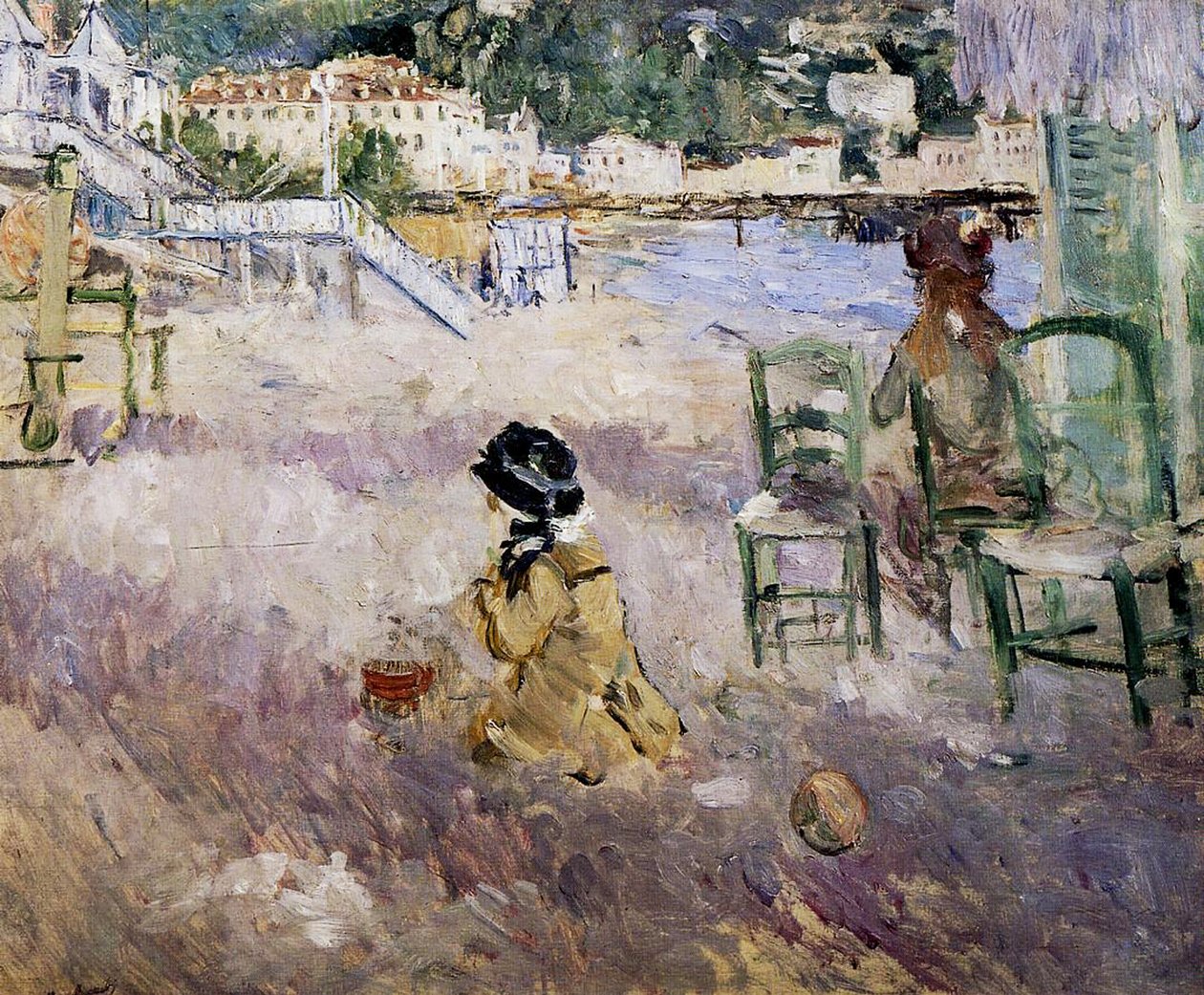 Nizzai strand, 1882 (olajvászon) alkotó: Berthe Morisot