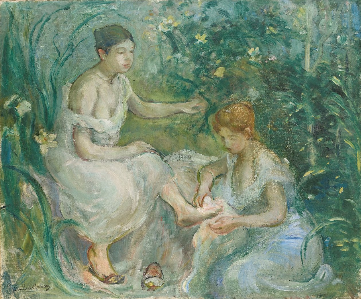 fürdőkád; Bain, 1894 alkotó: Berthe Morisot