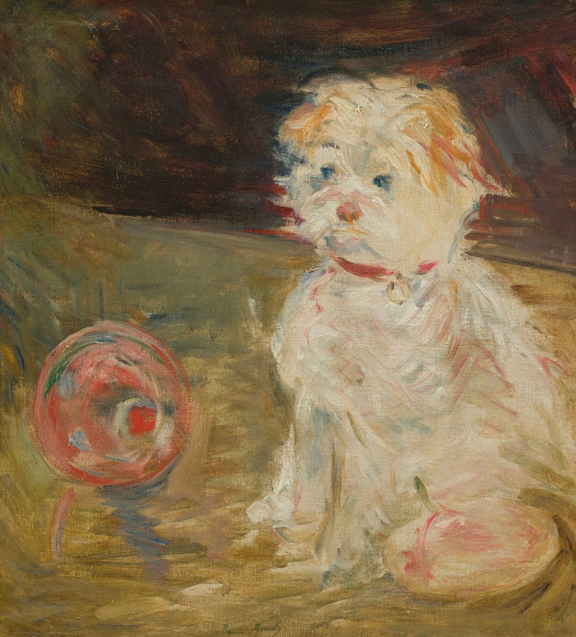 Golyós kutya. alkotó: Berthe Morisot