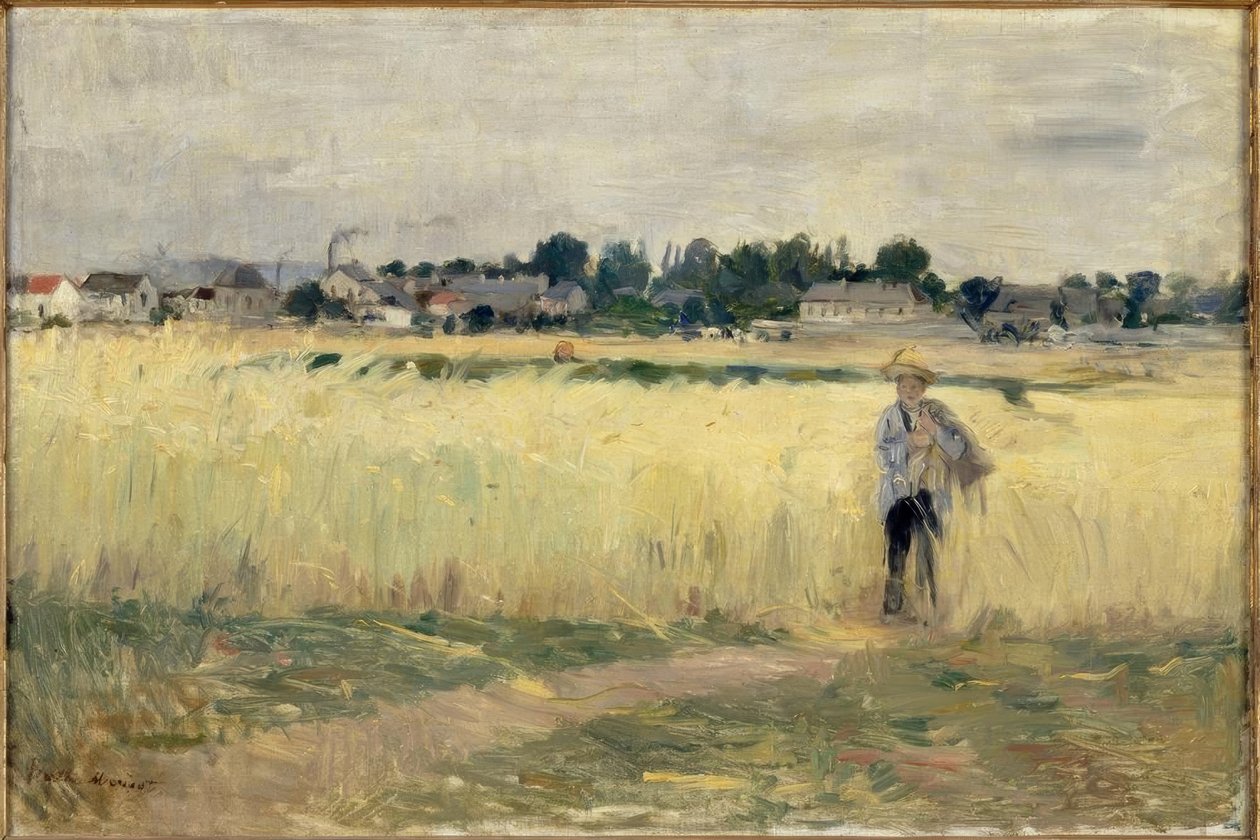Gennevilliers búzában alkotó: Berthe Morisot