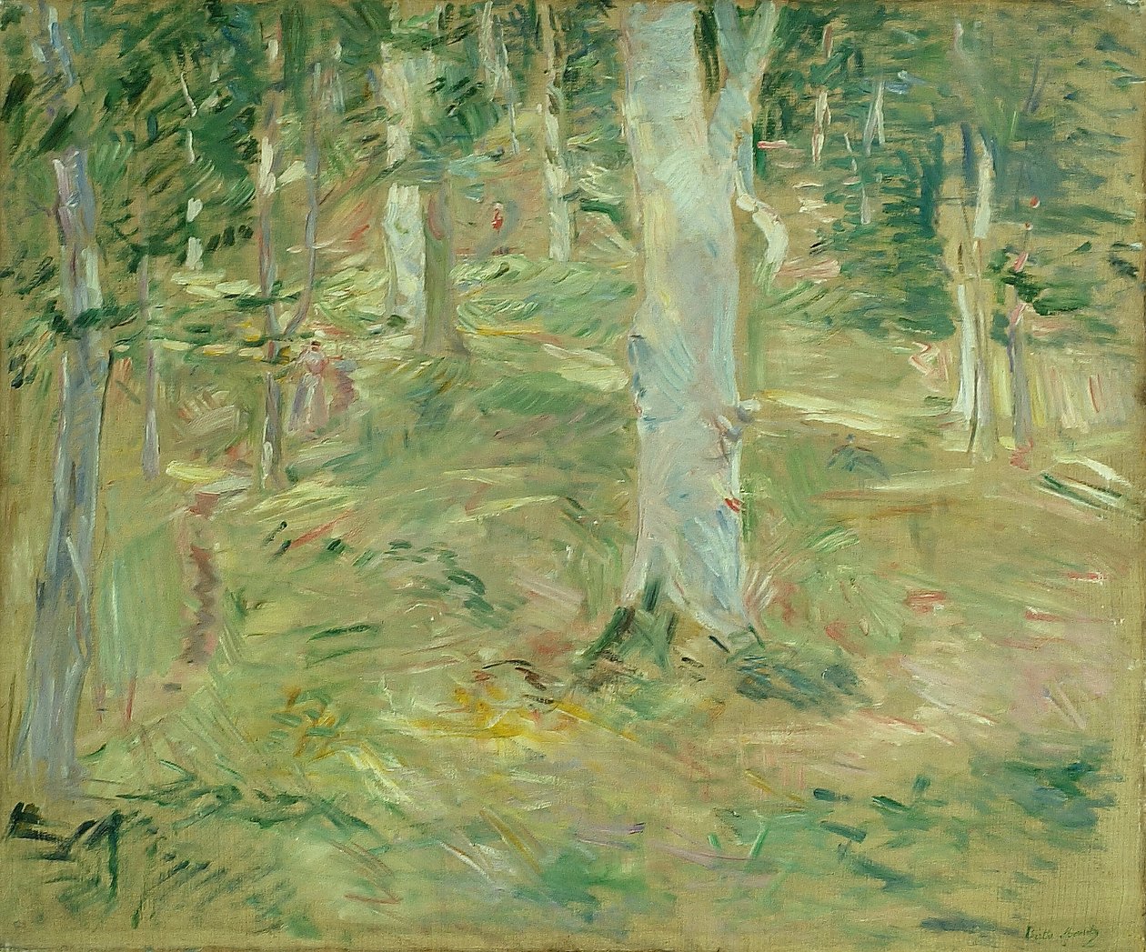 Compiègne-i erdő, 1885. alkotó: Berthe Morisot