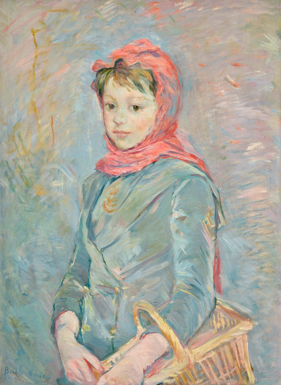 Francia: Fillette portant un panier alkotó: Berthe Morisot
