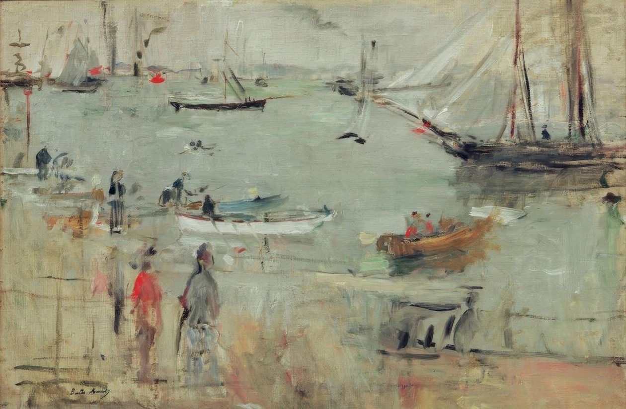 Hafenszene, Wight-sziget alkotó: Berthe Morisot