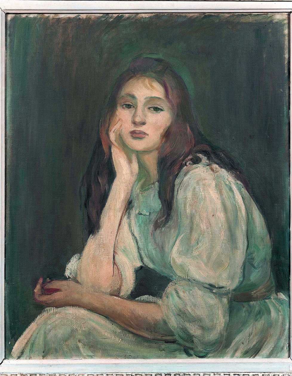 Julie Daydreaming, 1894 alkotó: Berthe Morisot