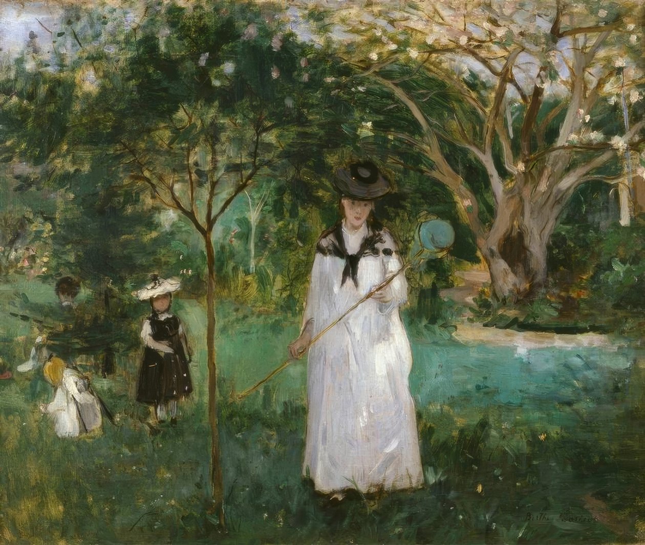 Pillangó vadászat alkotó: Berthe Morisot