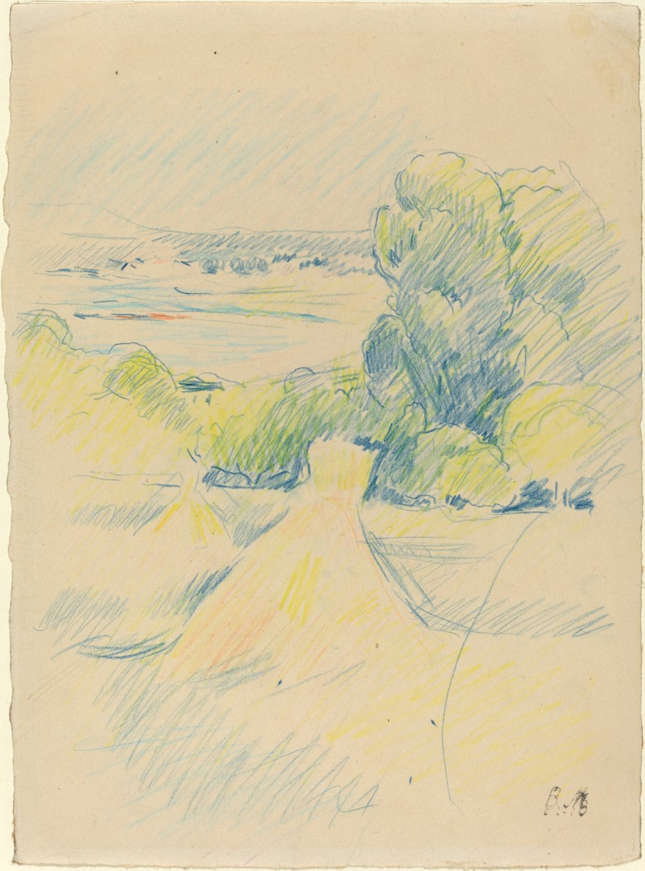 Tájkép, . alkotó: Berthe Morisot