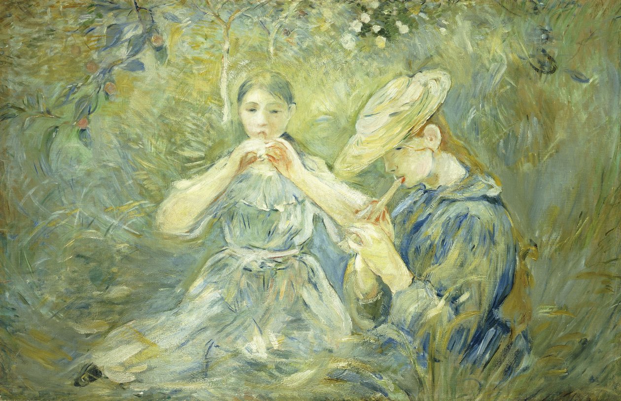 Le Flageolet, 1890 alkotó: Berthe Morisot