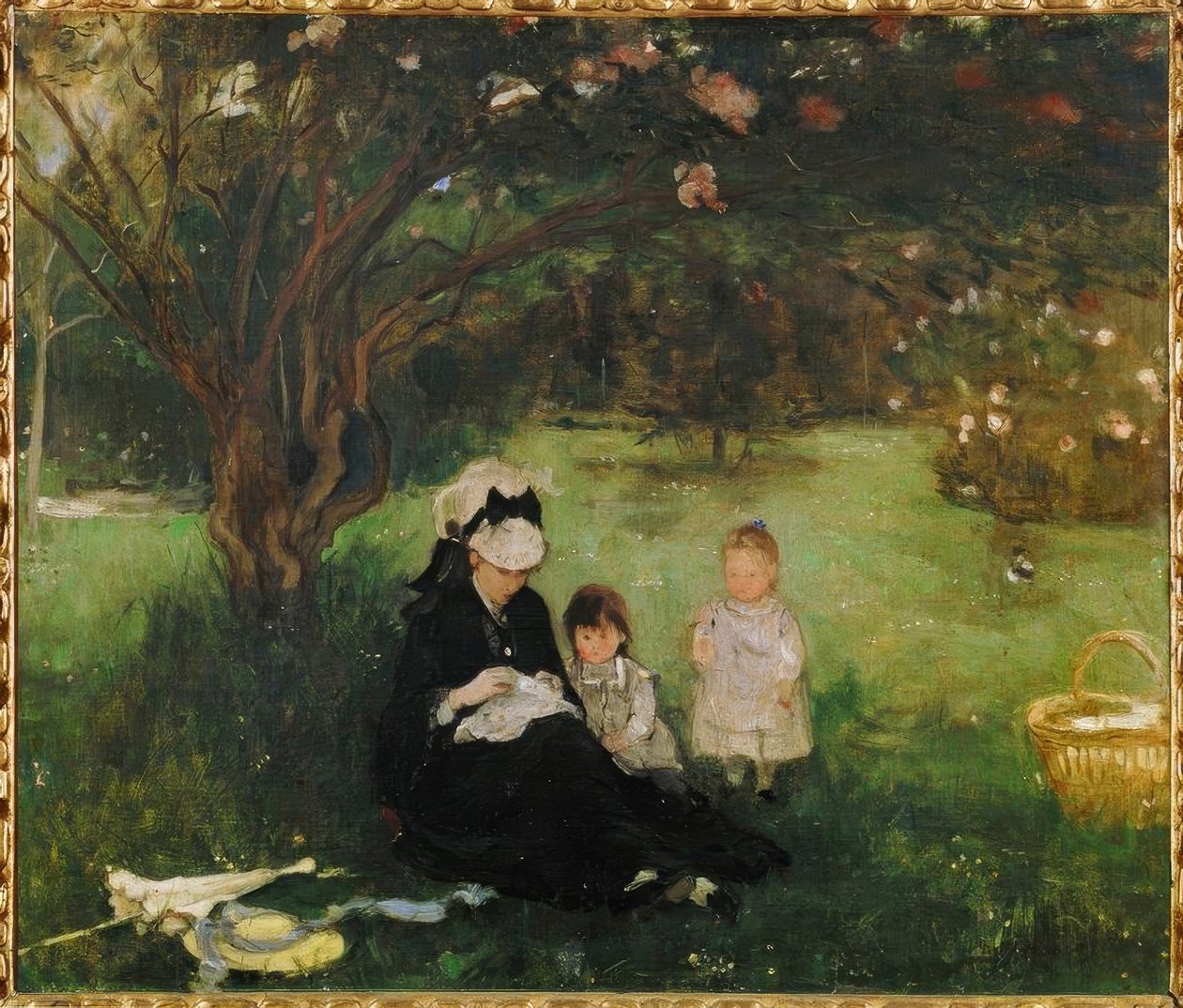 Lila Maurecourtban alkotó: Berthe Morisot