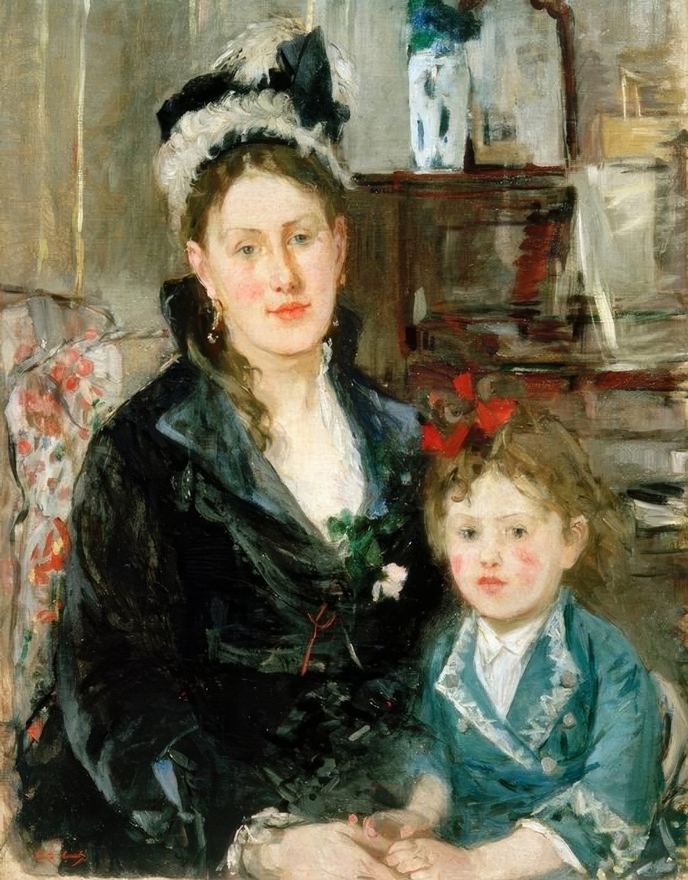Mrs. Boursier és a lánya alkotó: Berthe Morisot