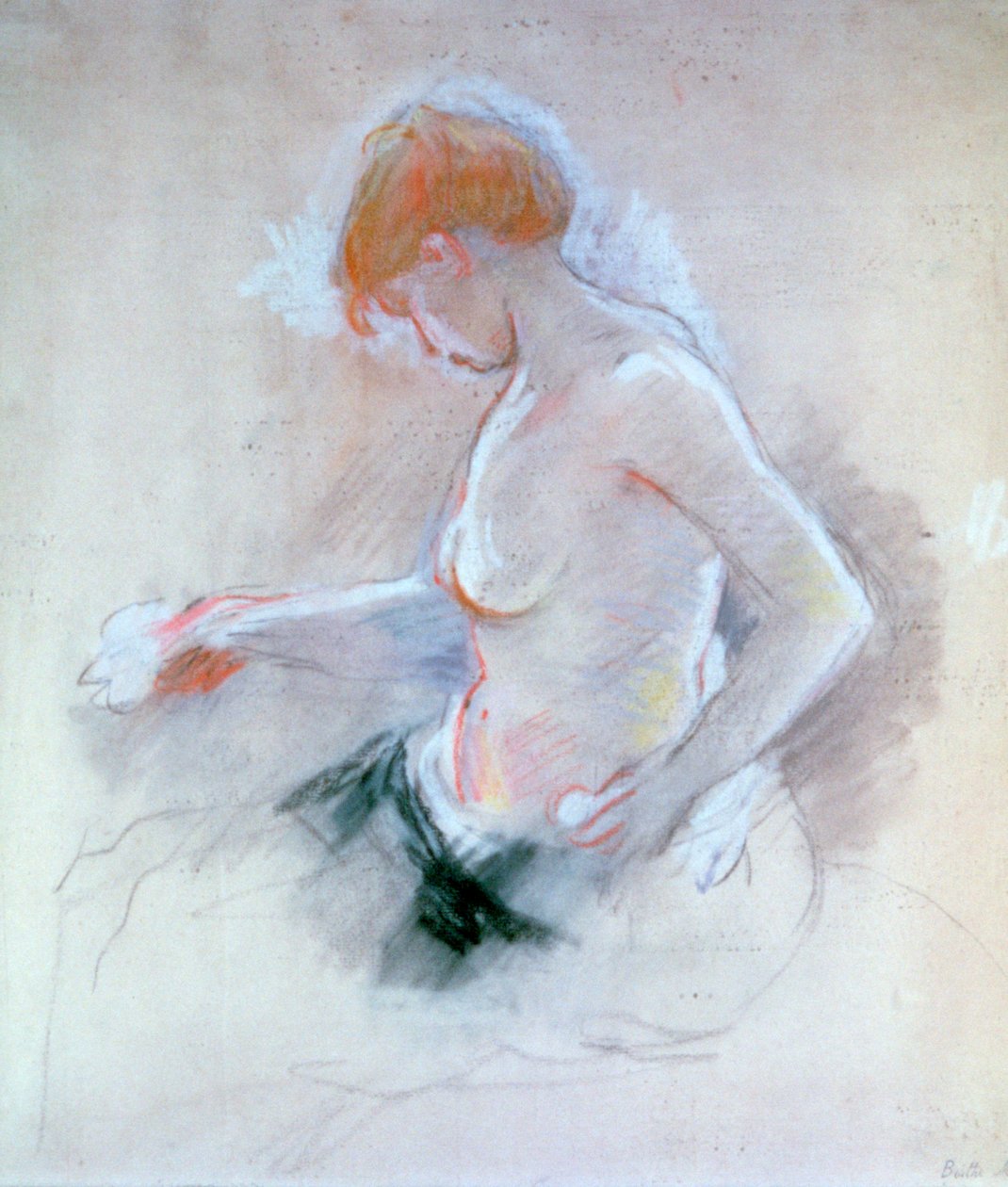 Akt, 1861-1895 alkotó: Berthe Morisot