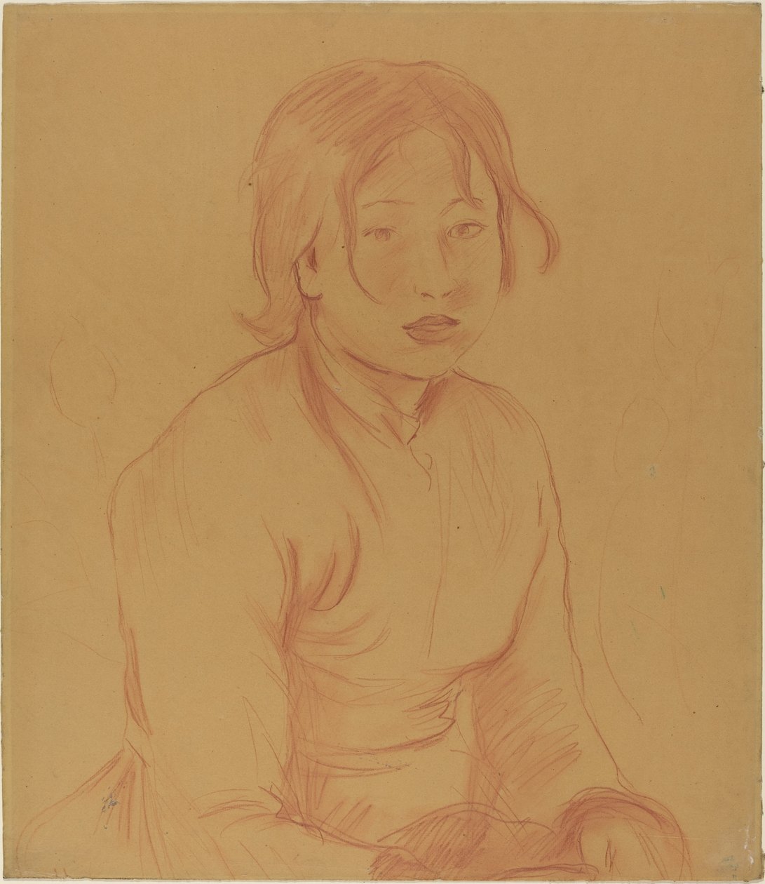 Parasztlány, 1890. alkotó: Berthe Morisot