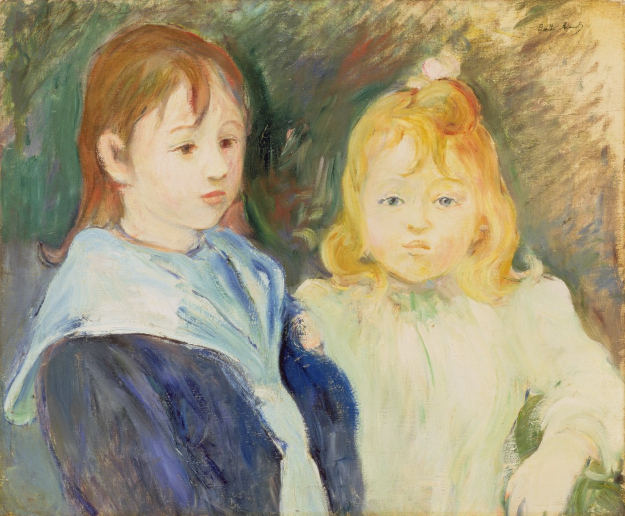 Két gyermek portréja, 1893 alkotó: Berthe Morisot