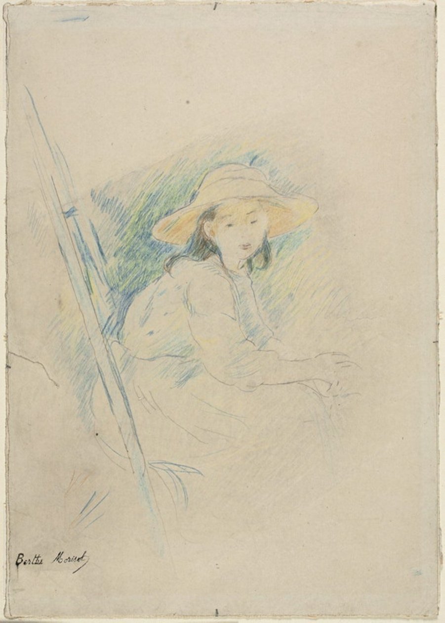 Ülő lány (Julie Manet) alkotó: Berthe Morisot