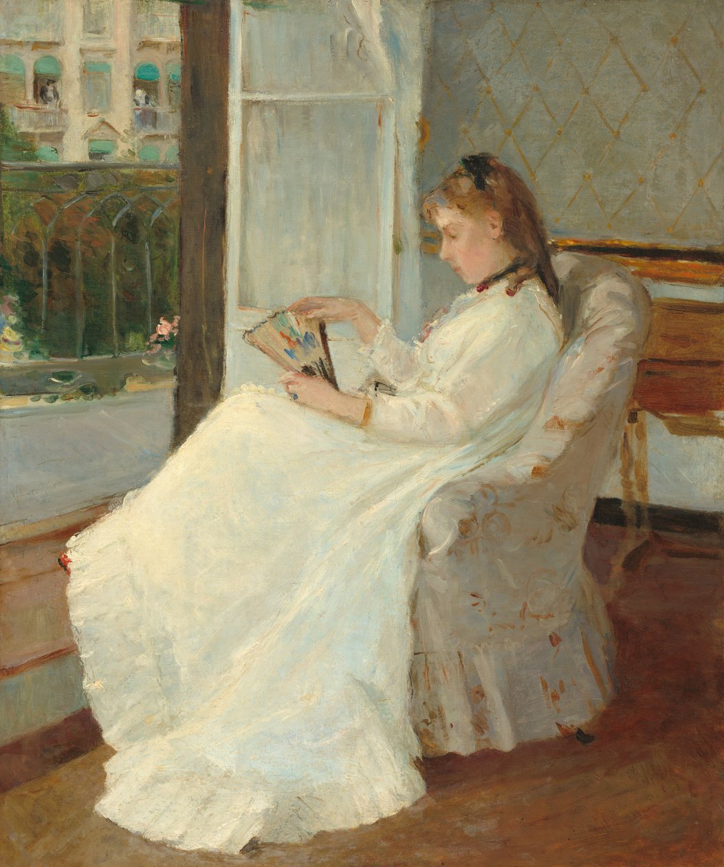A művész nővére az ablakban alkotó: Berthe Morisot