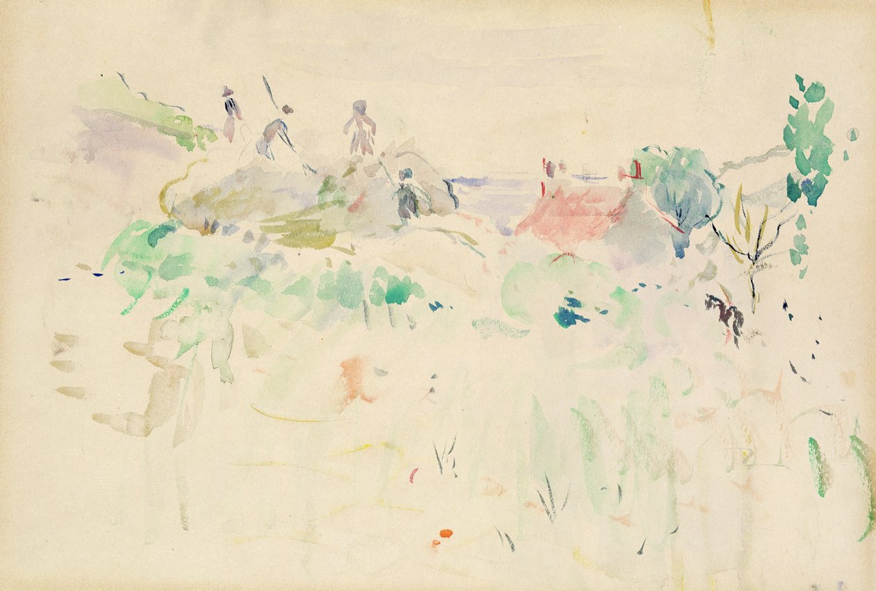 The Haystacks, Jersey, 1886 alkotó: Berthe Morisot