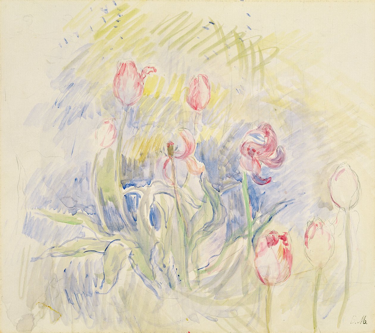 Tulipán, 1890 alkotó: Berthe Morisot