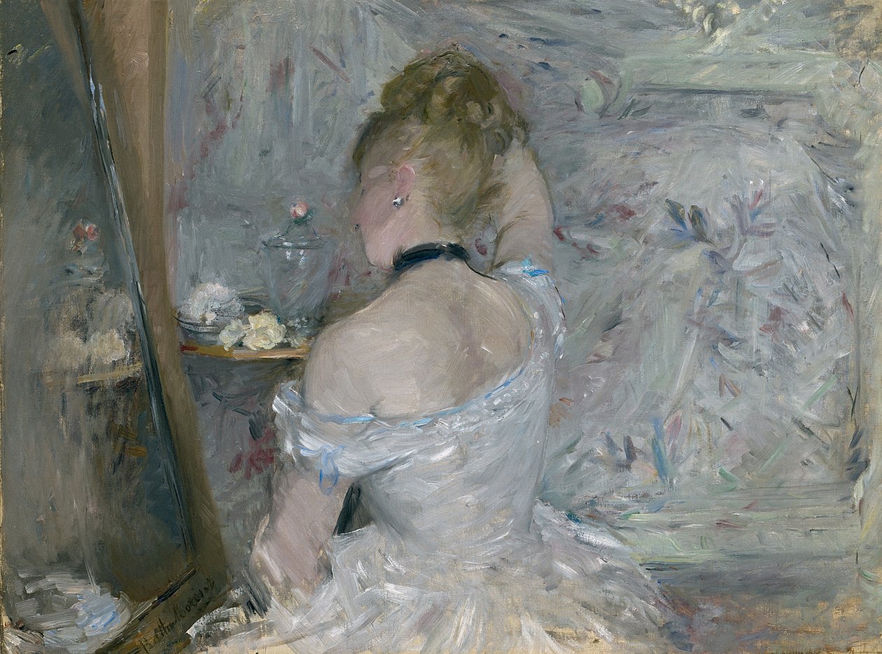 Nő a WC-ben, 1875-1880 alkotó: Berthe Morisot