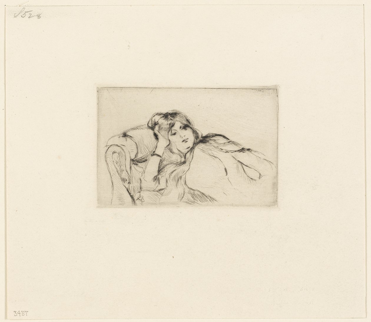 Fiatal nő nyugalomban alkotó: Berthe Morisot