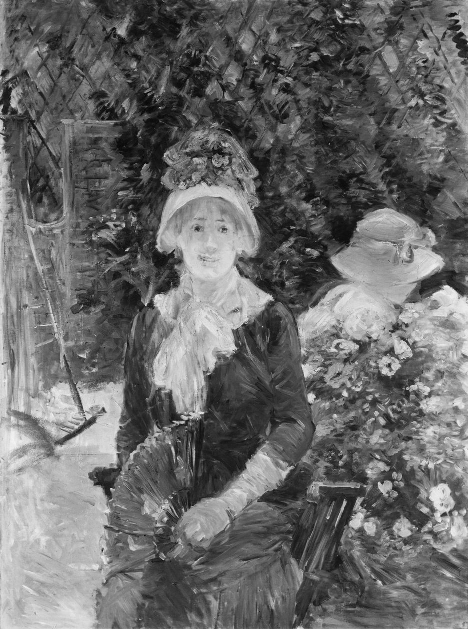 Fiatal nő a kertben alkotó: Berthe Morisot