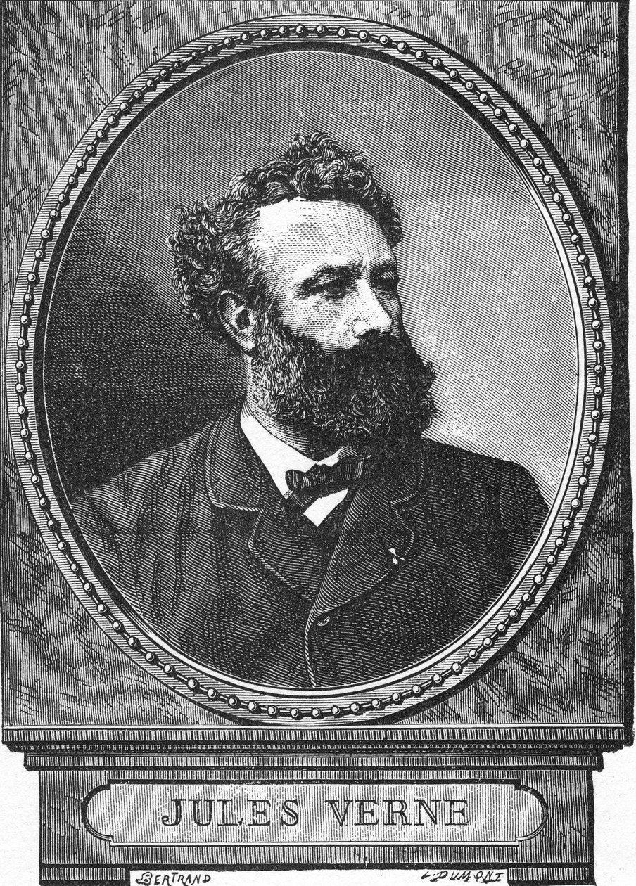 Jules Verne, kortárs portré alkotó: Auguste Bertrand