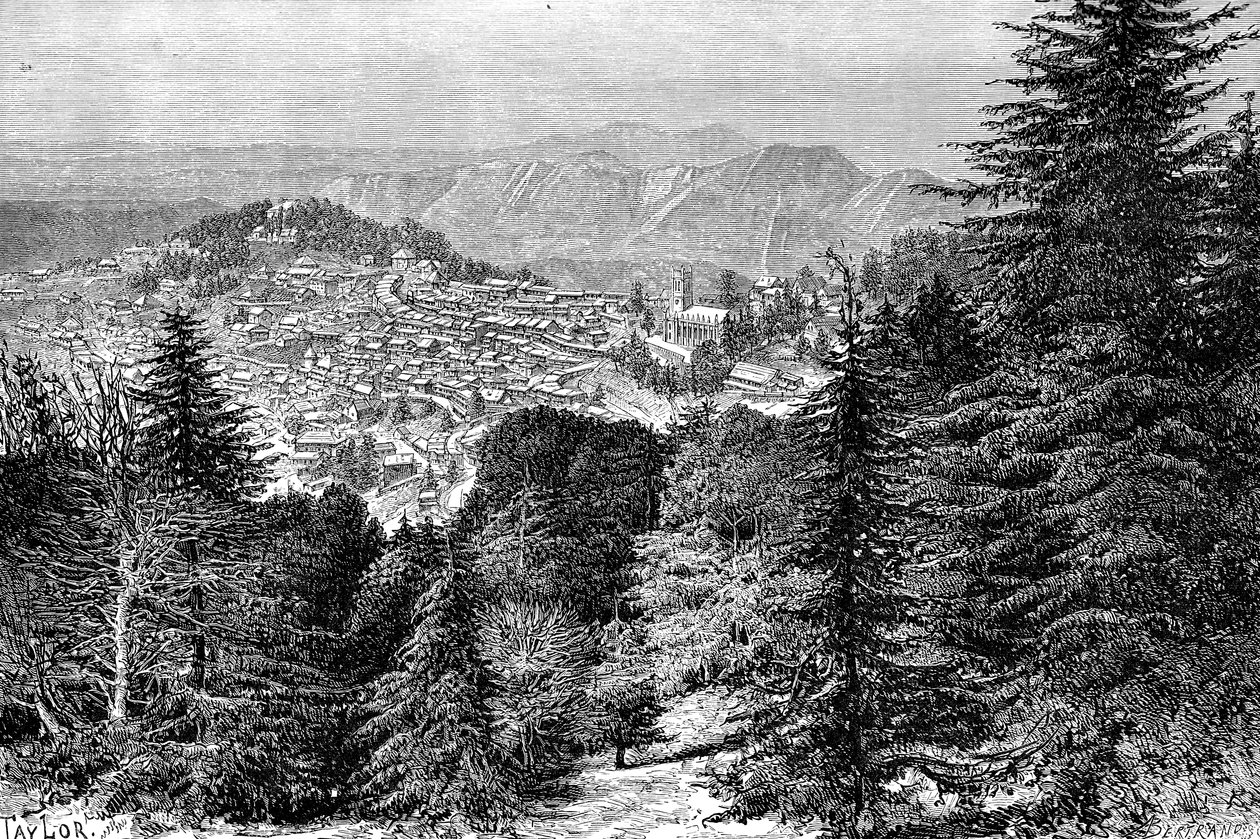 Simla, India, 1895. alkotó: Auguste Bertrand