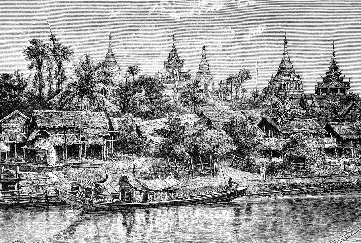 Yenan Gyong, Mianmar, 1895. alkotó: Auguste Bertrand