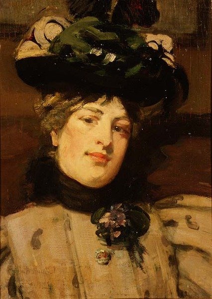 Egy hölgy portréja alkotó: Bessie MacNicol