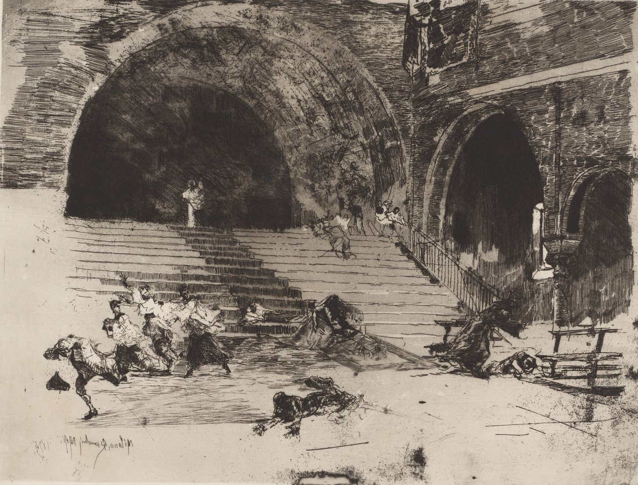 A Miracle Un Miracle, 1874. alkotó: Bianchi Mose