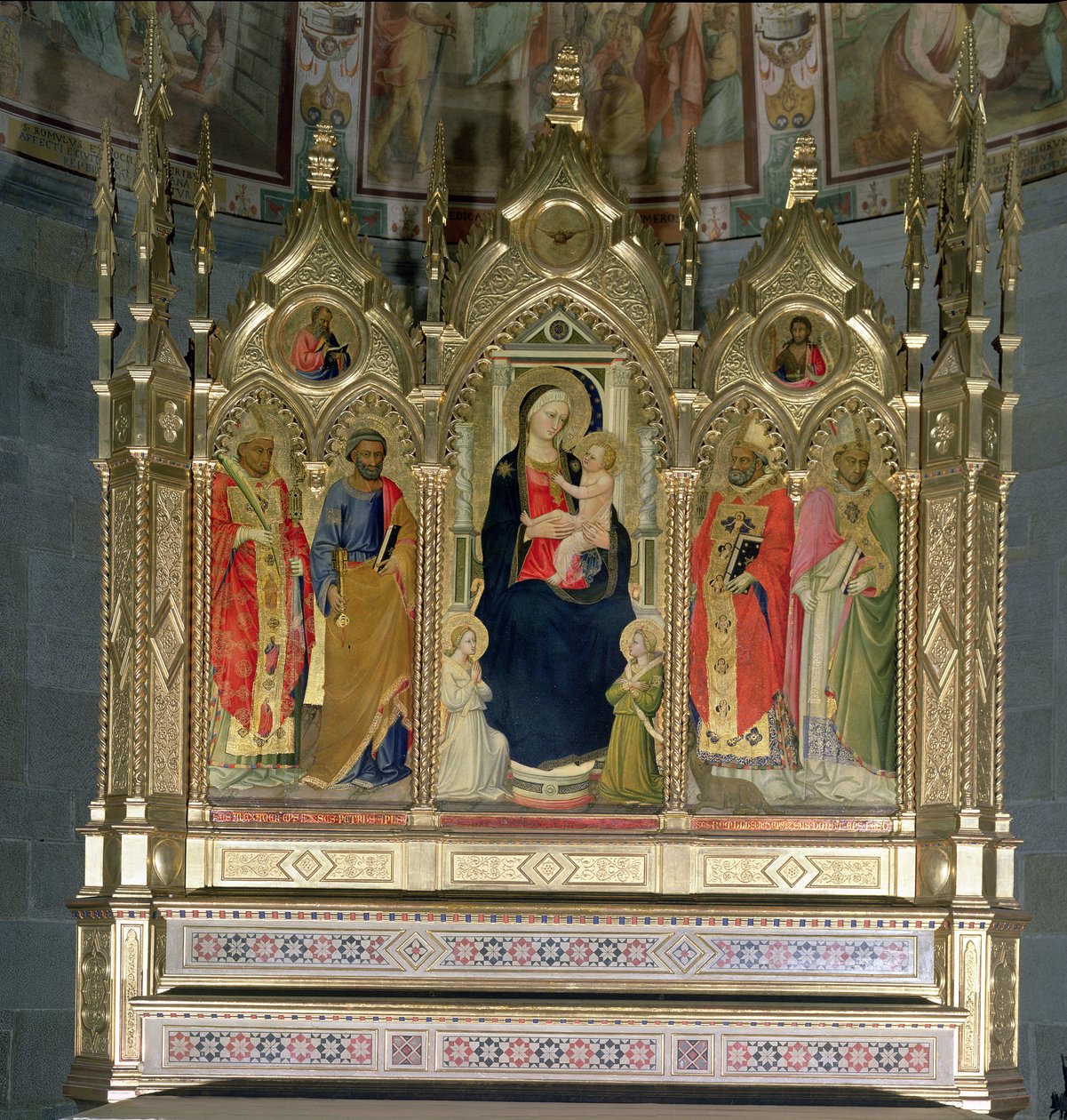 Madonna és gyermek a szentekkel (tempera a panelen) (lásd: 139090) alkotó: Bicci di Lorenzo