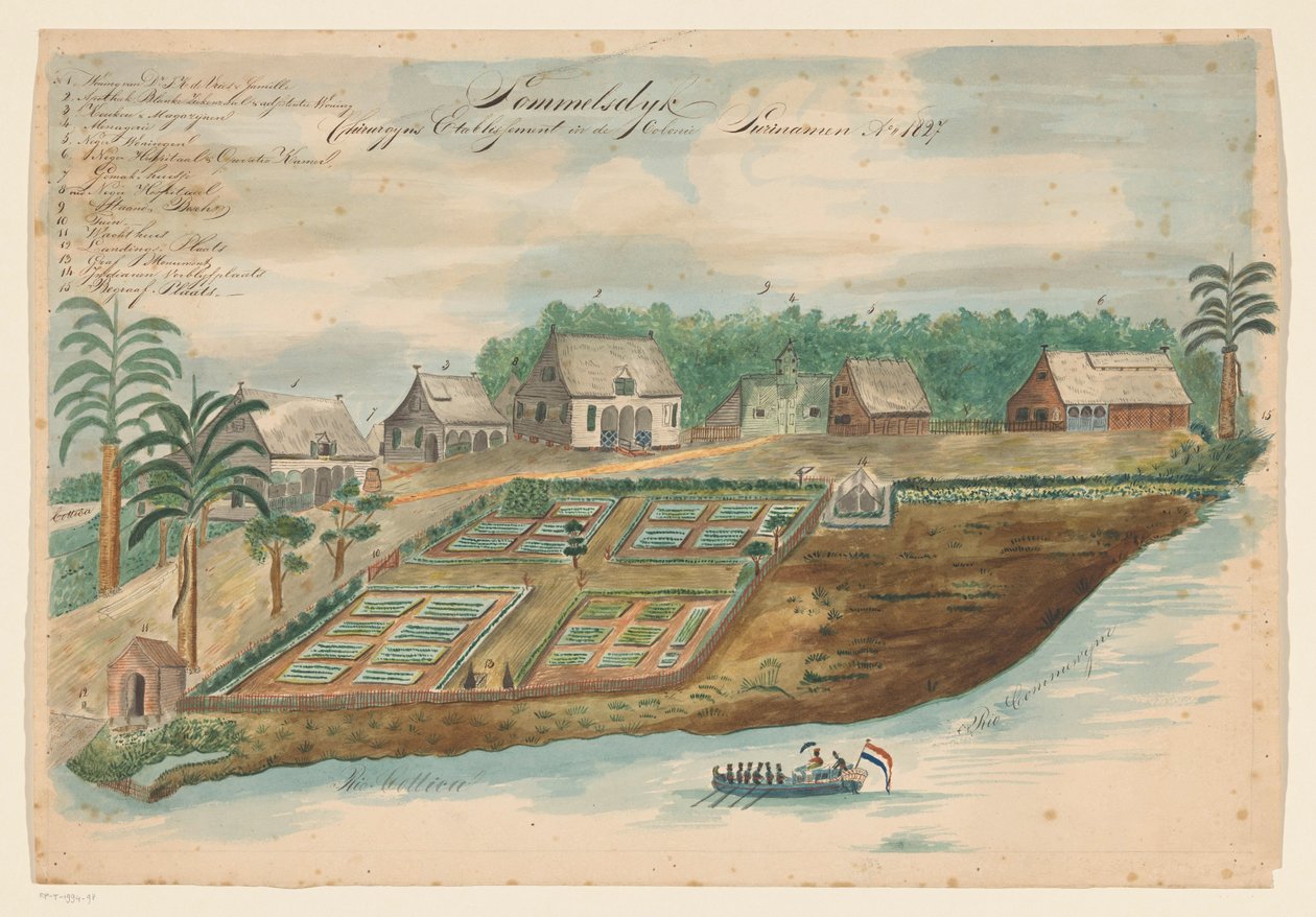 Kilátás a Suriname-i Sommelsdijkre alkotó: Bienfait (signed by artist)