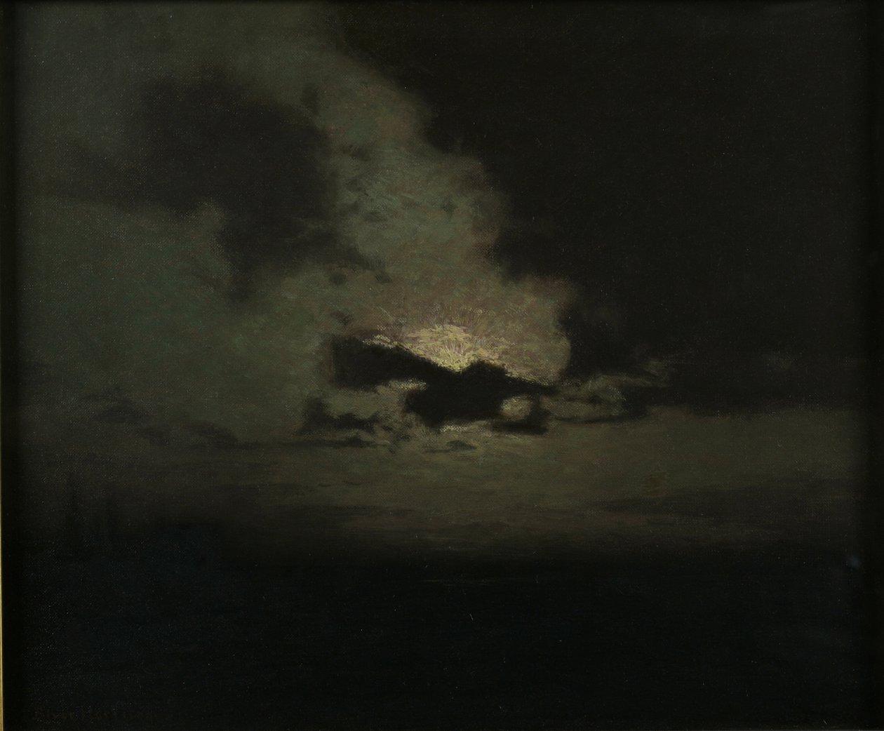 A rejtett hold, 1907 körül alkotó: Lowell Birge Harrison
