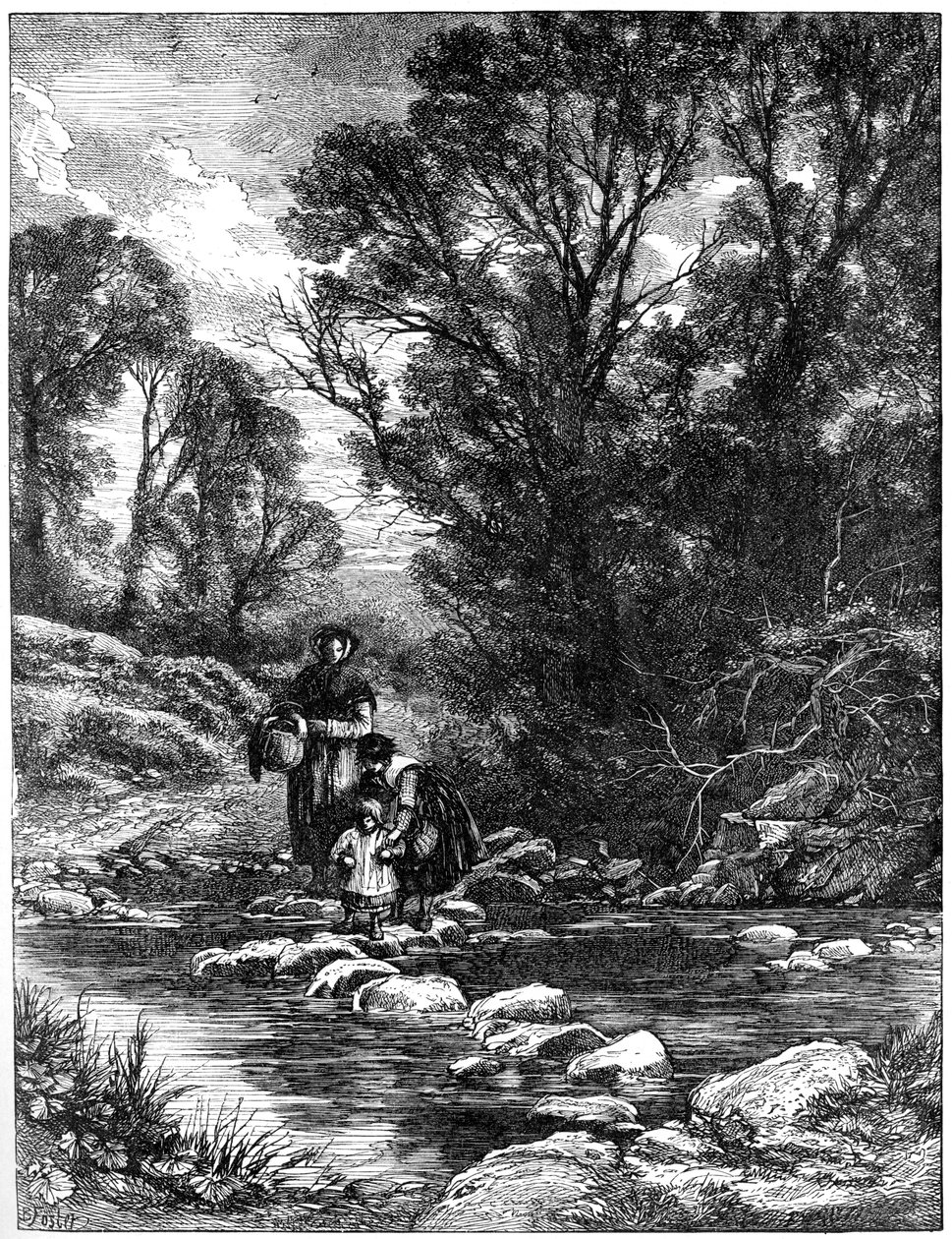 The Stepping Stones, 1930-as évek. alkotó: Birket Foster