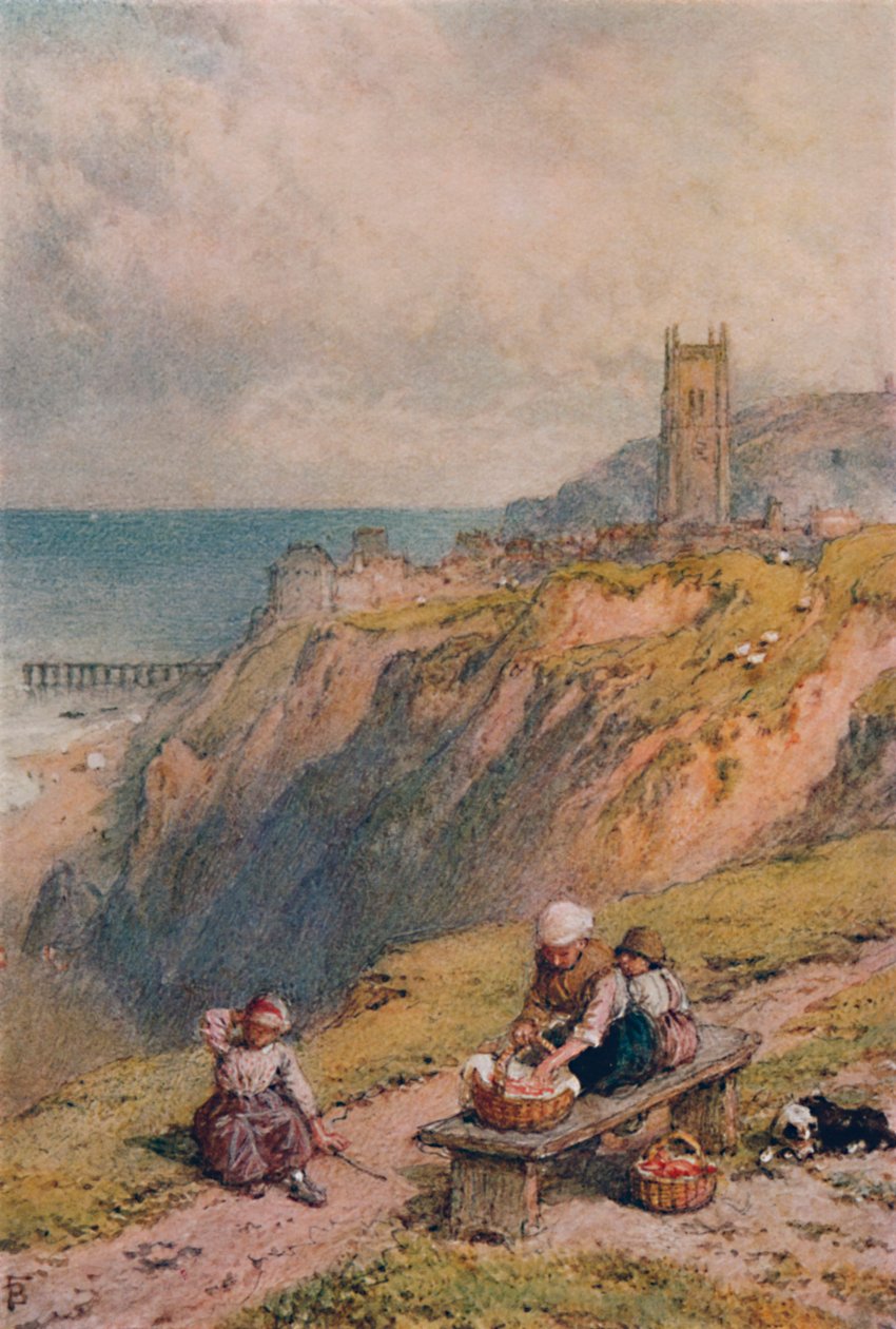 Cromer látképe, 19. század, 1935 alkotó: Birket Foster