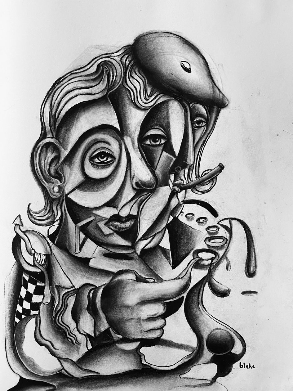 Dreaming Of Youth, 2021 körül (Szén papíron) alkotó: Blake Munch