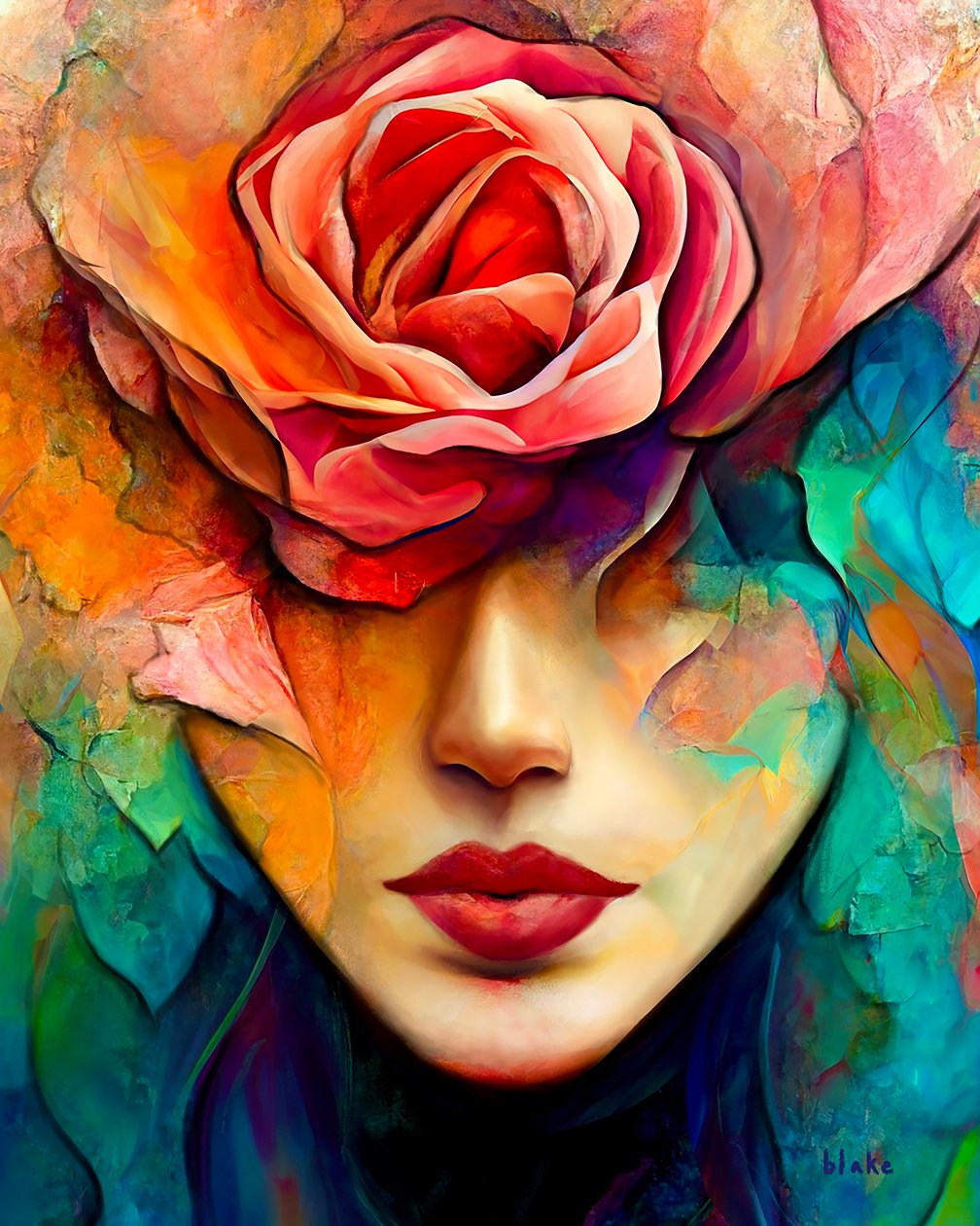 Kiss From A Rose, 2022 körül (Digitális művészet) alkotó: Blake Munch