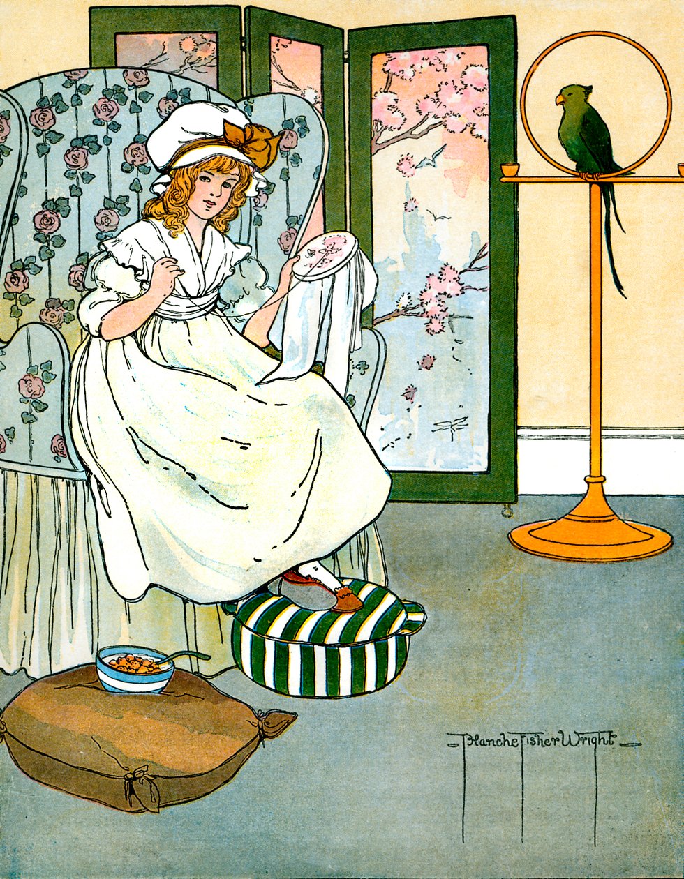 Göndör zárak, illusztrálta: Blanche Fisher Wright alkotó: Blanche Fisher Wright