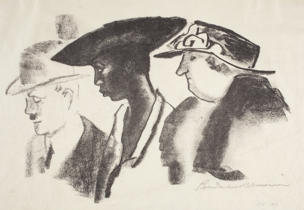 Utcai autó (litográfia) alkotó: Boardman Robinson