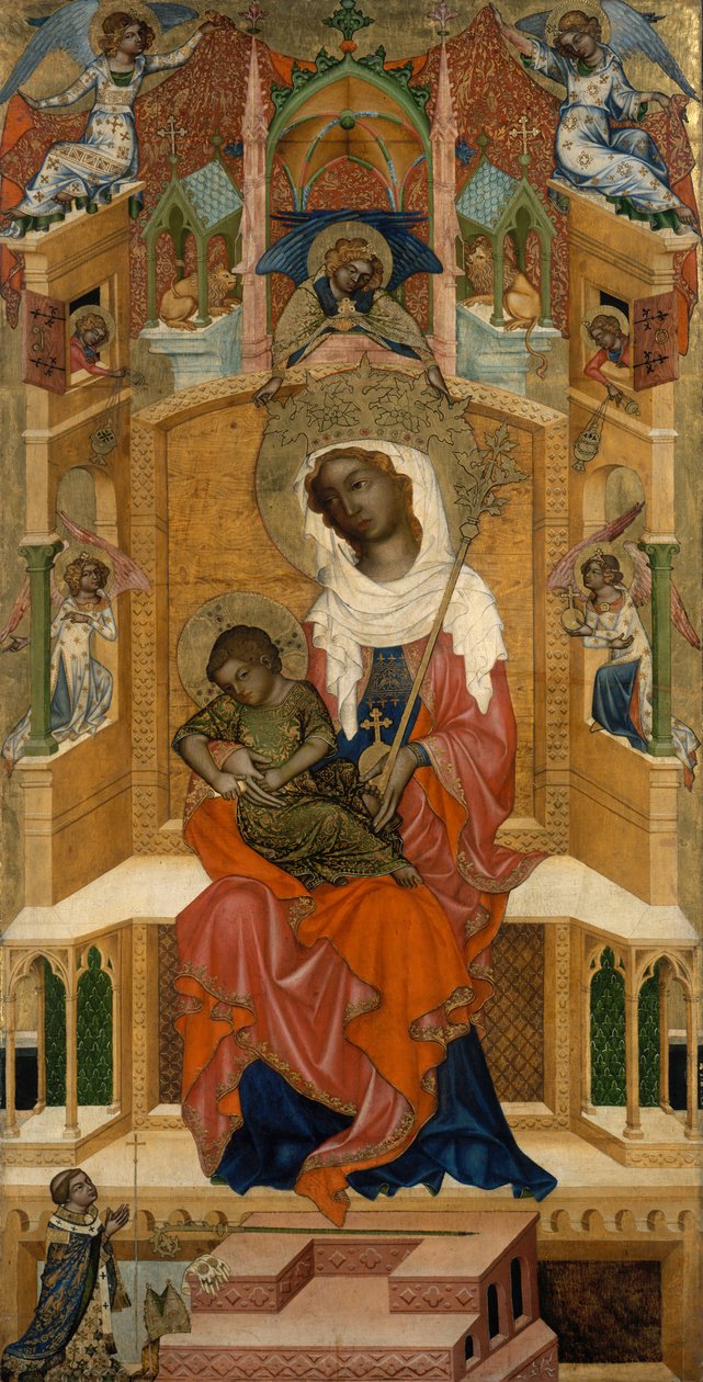 Mary trónolt a gyermekkel alkotó: Bohemian Master