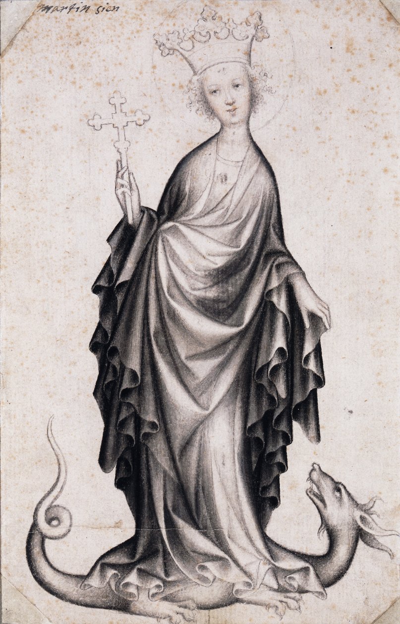 Szent Margit, 1410 körül alkotó: Bohemian Master